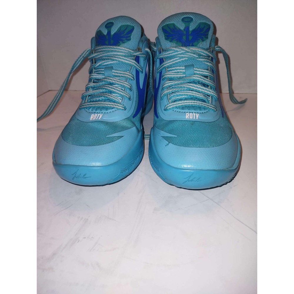 Puma MB.02 ROTY LaMelo Ball Blue Basketball Shoes 377512-01 Mens Size 5.5